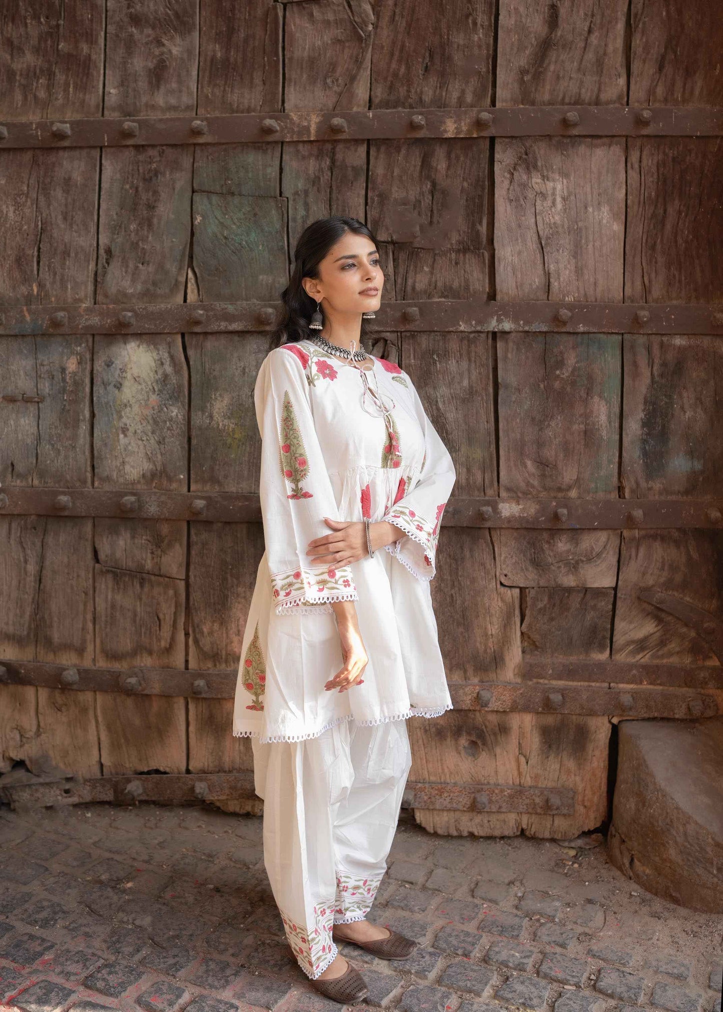 Gulzaar Hand-Block Kurta Set