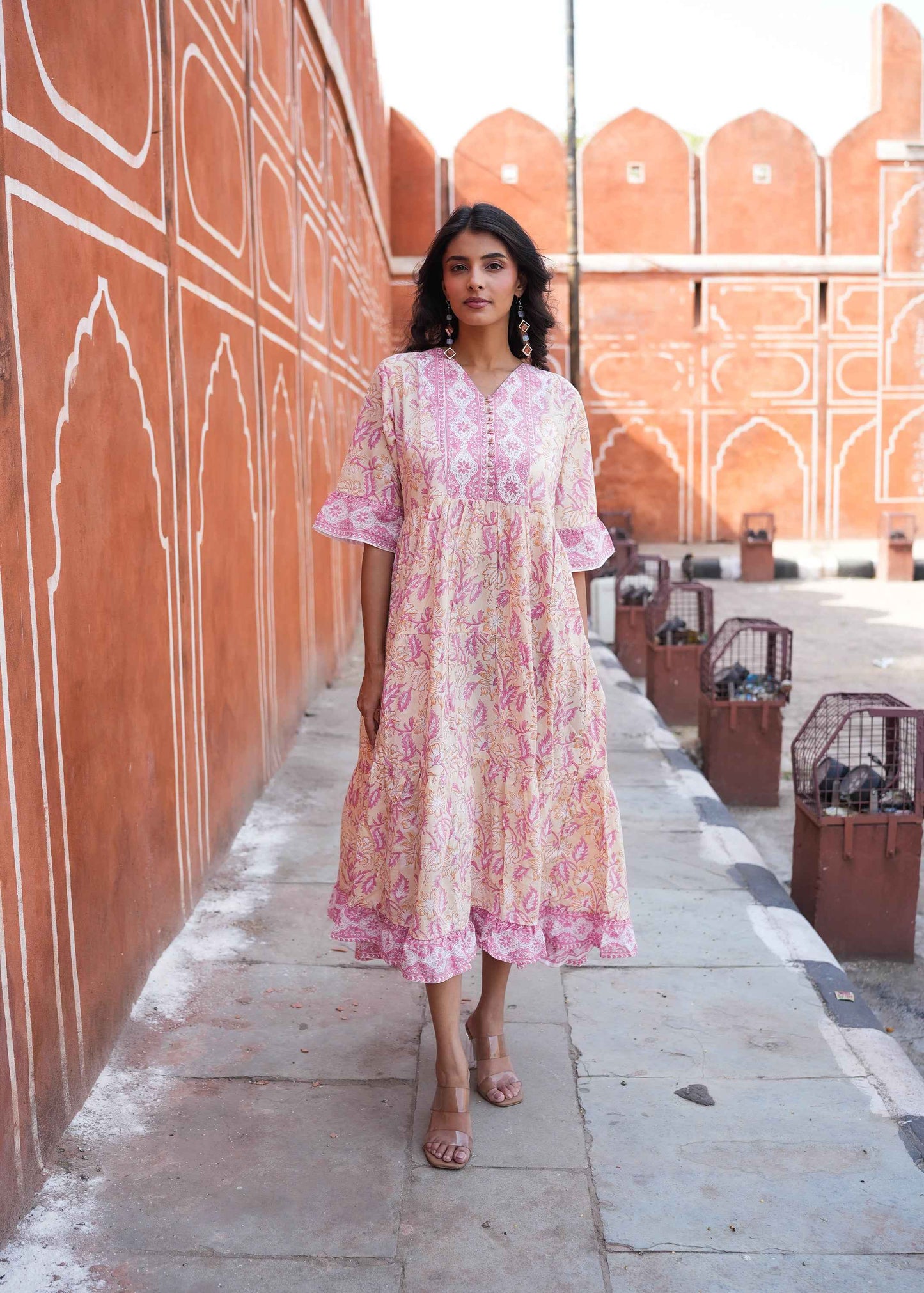 Bagh-e-Savera Hand-Block Dress