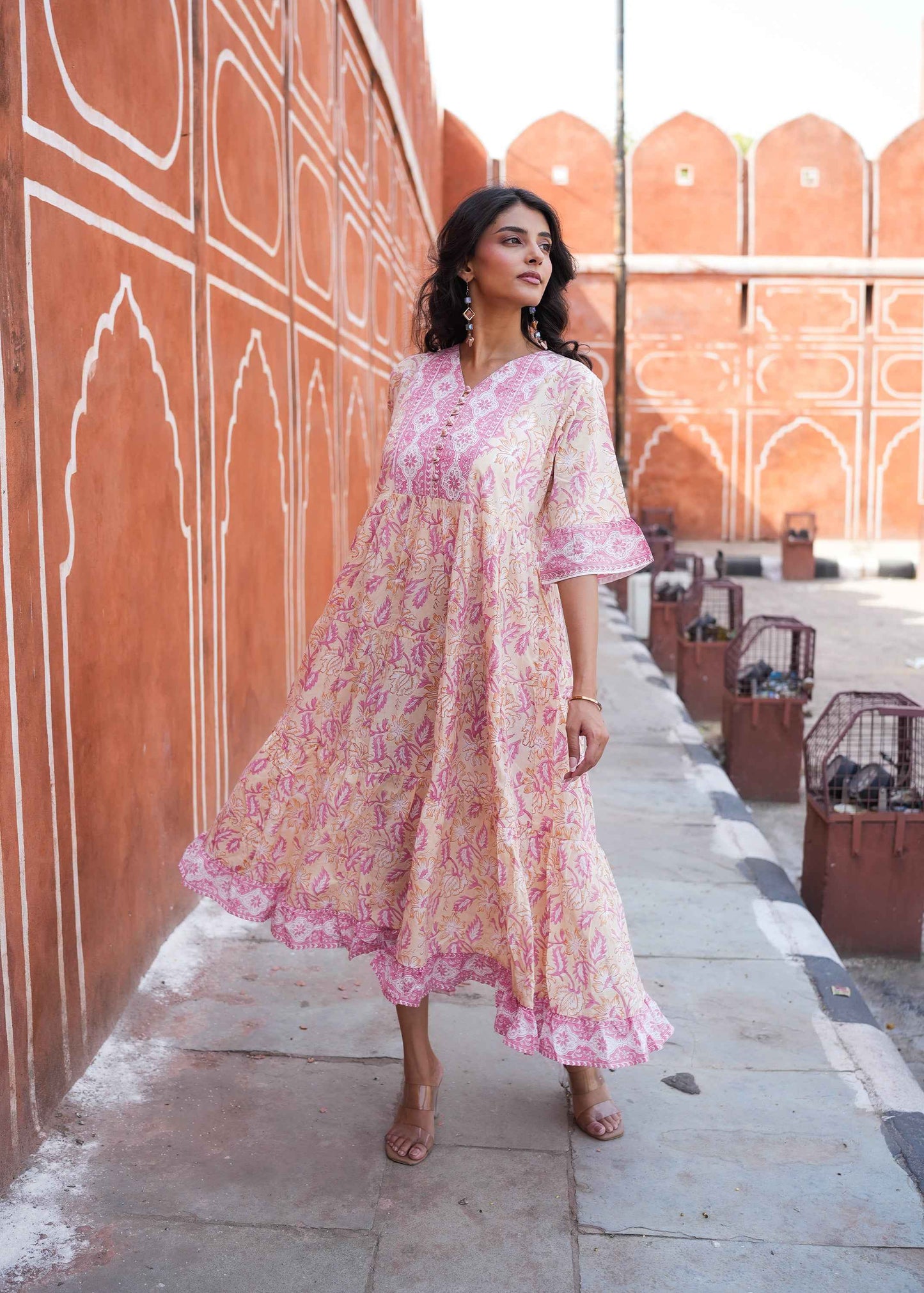 Bagh-e-Savera Hand-Block Dress