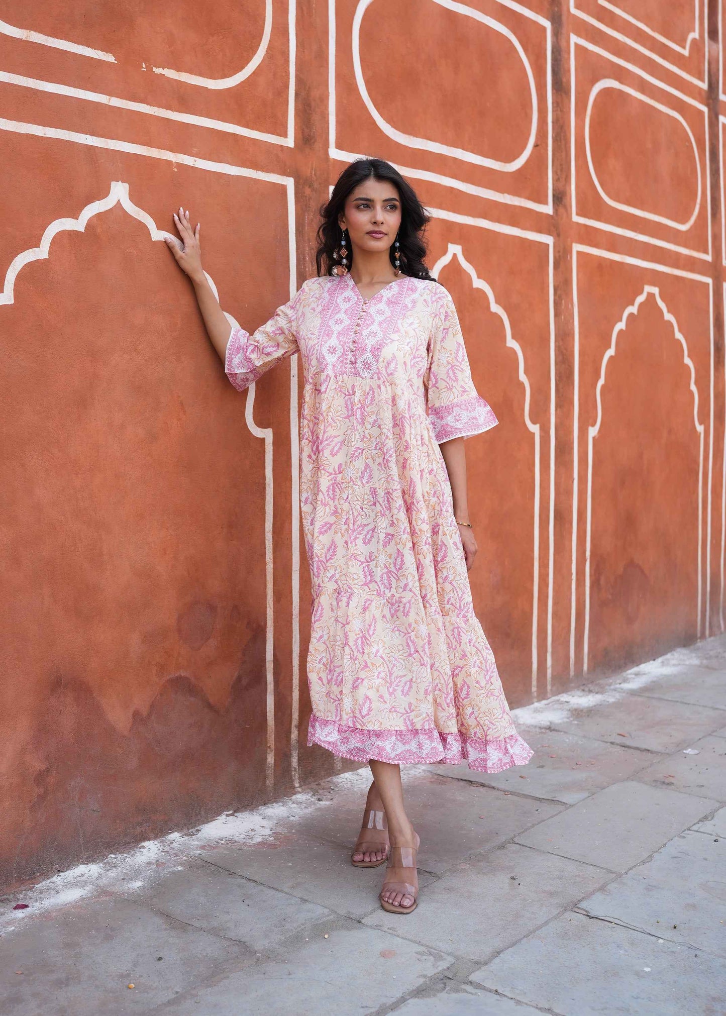 Bagh-e-Savera Hand-Block Dress