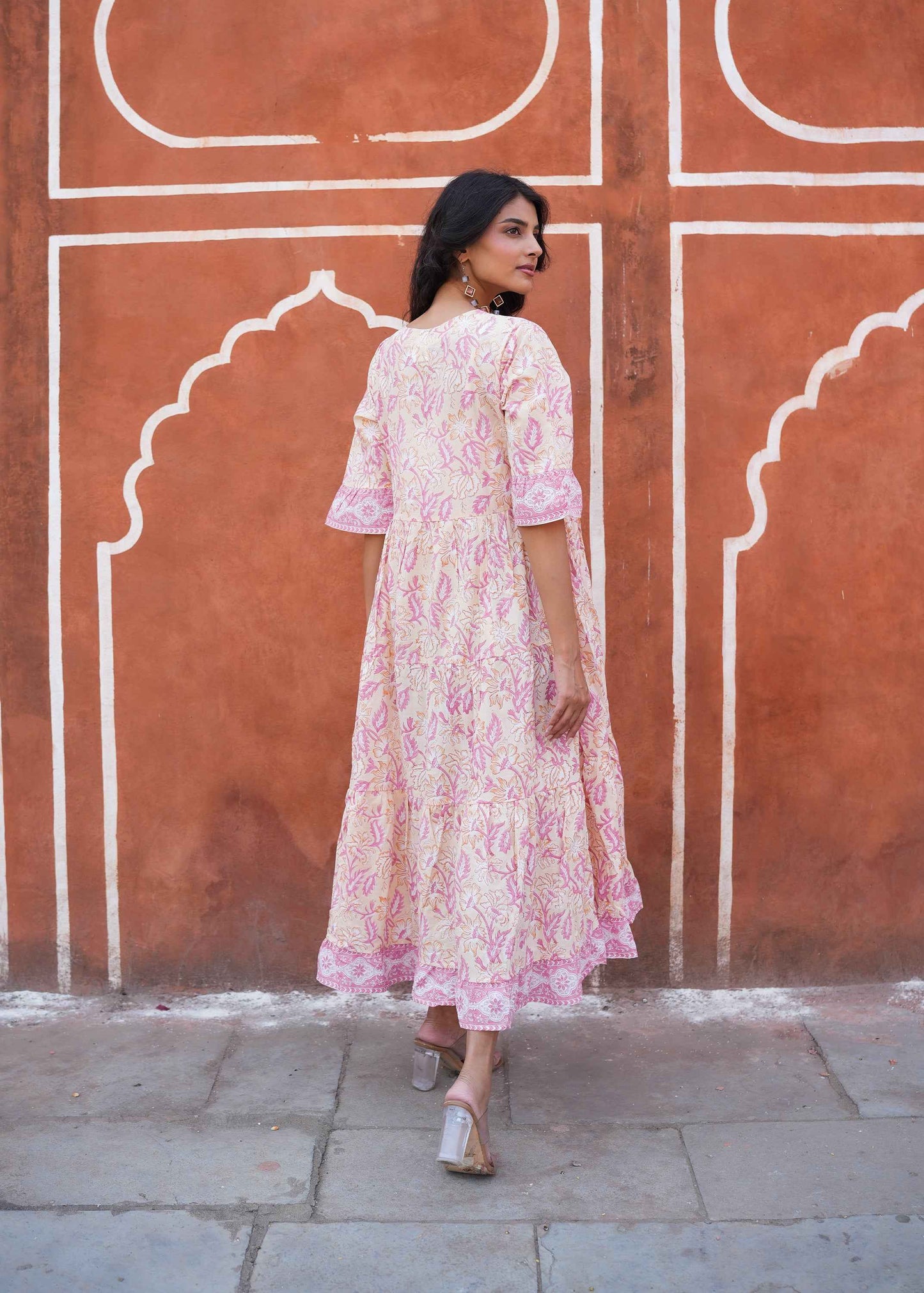 Bagh-e-Savera Hand-Block Dress