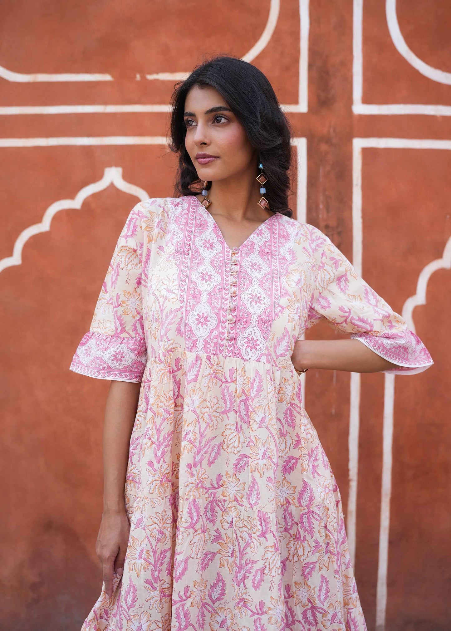 Bagh-e-Savera Hand-Block Dress