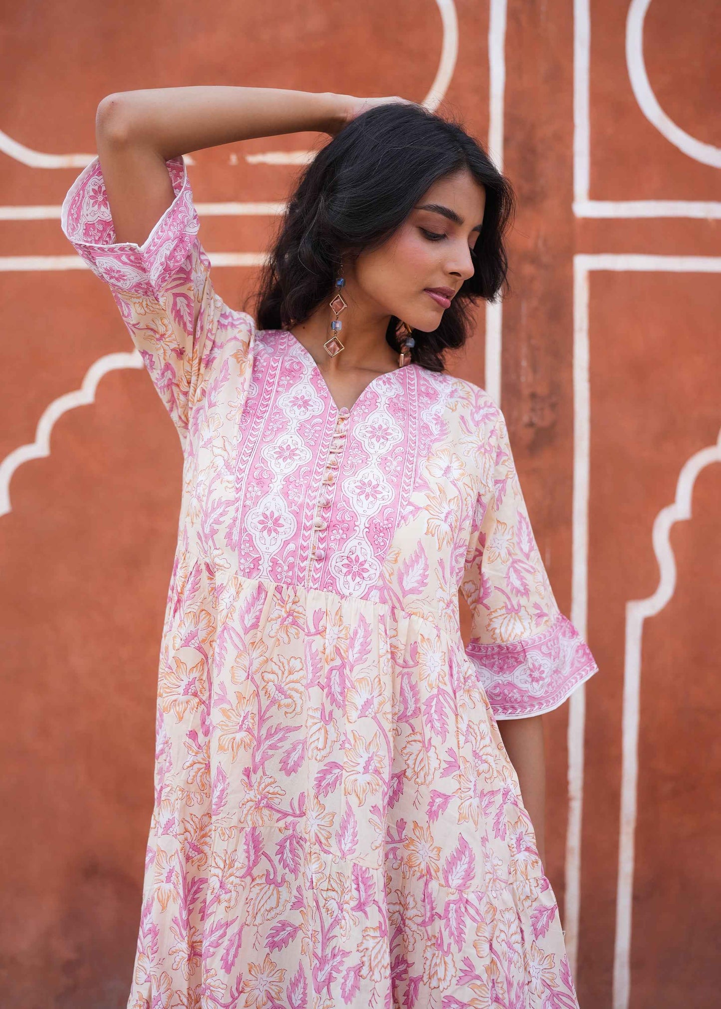 Bagh-e-Savera Hand-Block Dress