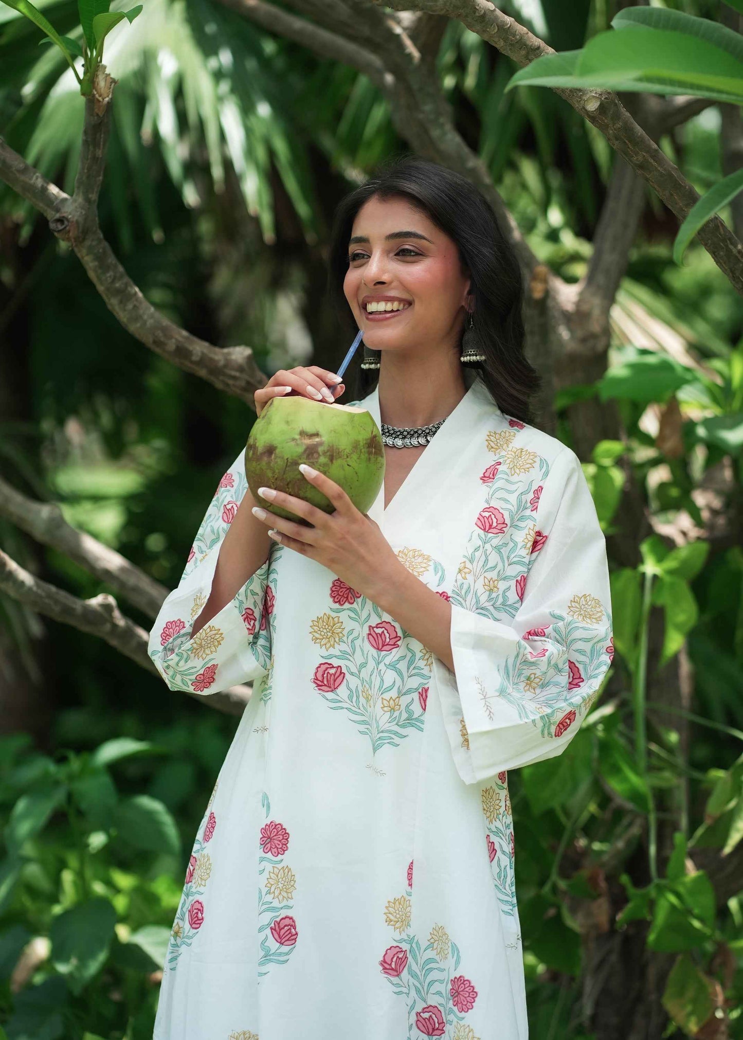 Noorah Hand-Block Kurta Set