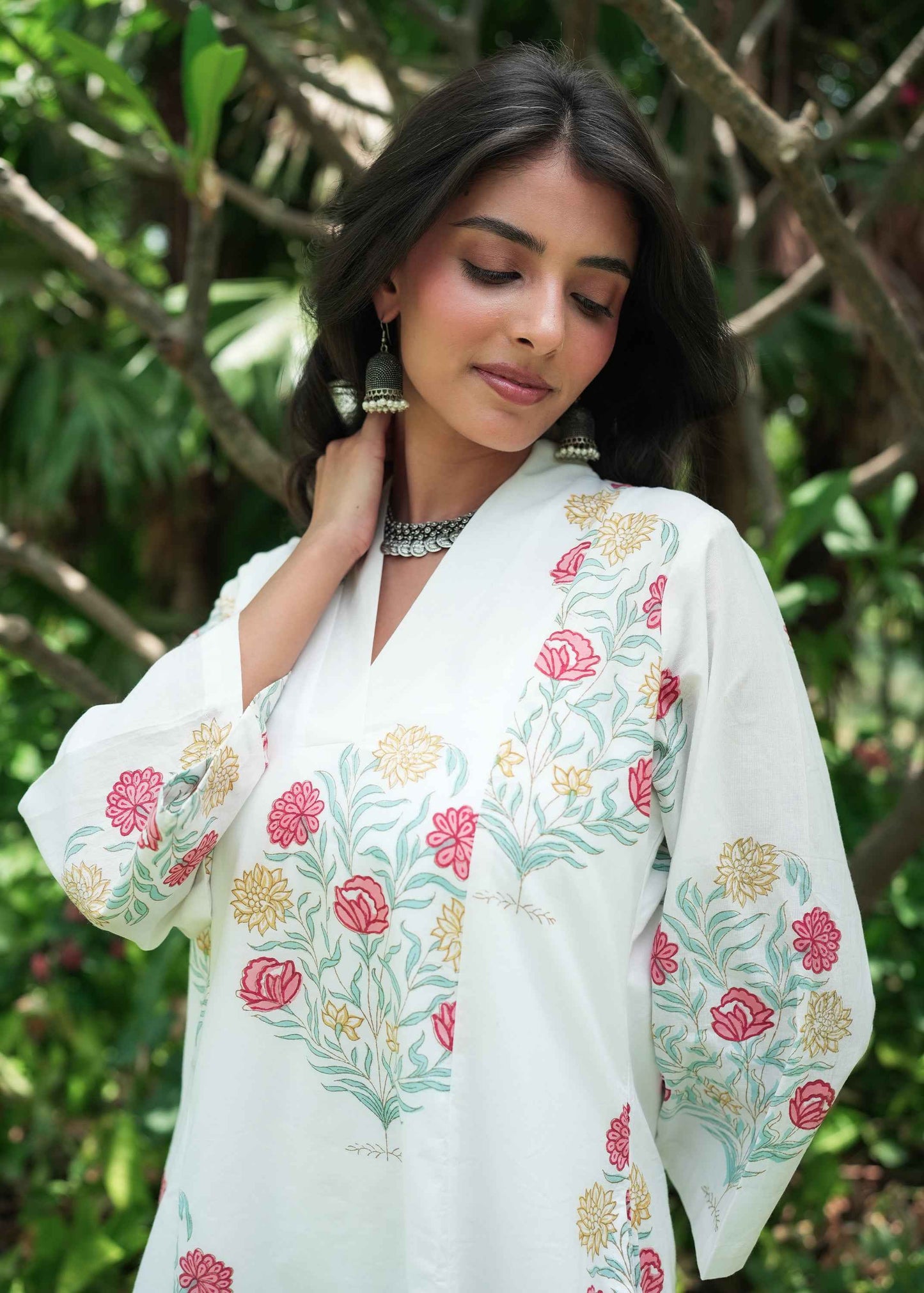 Noorah Hand-Block Kurta Set