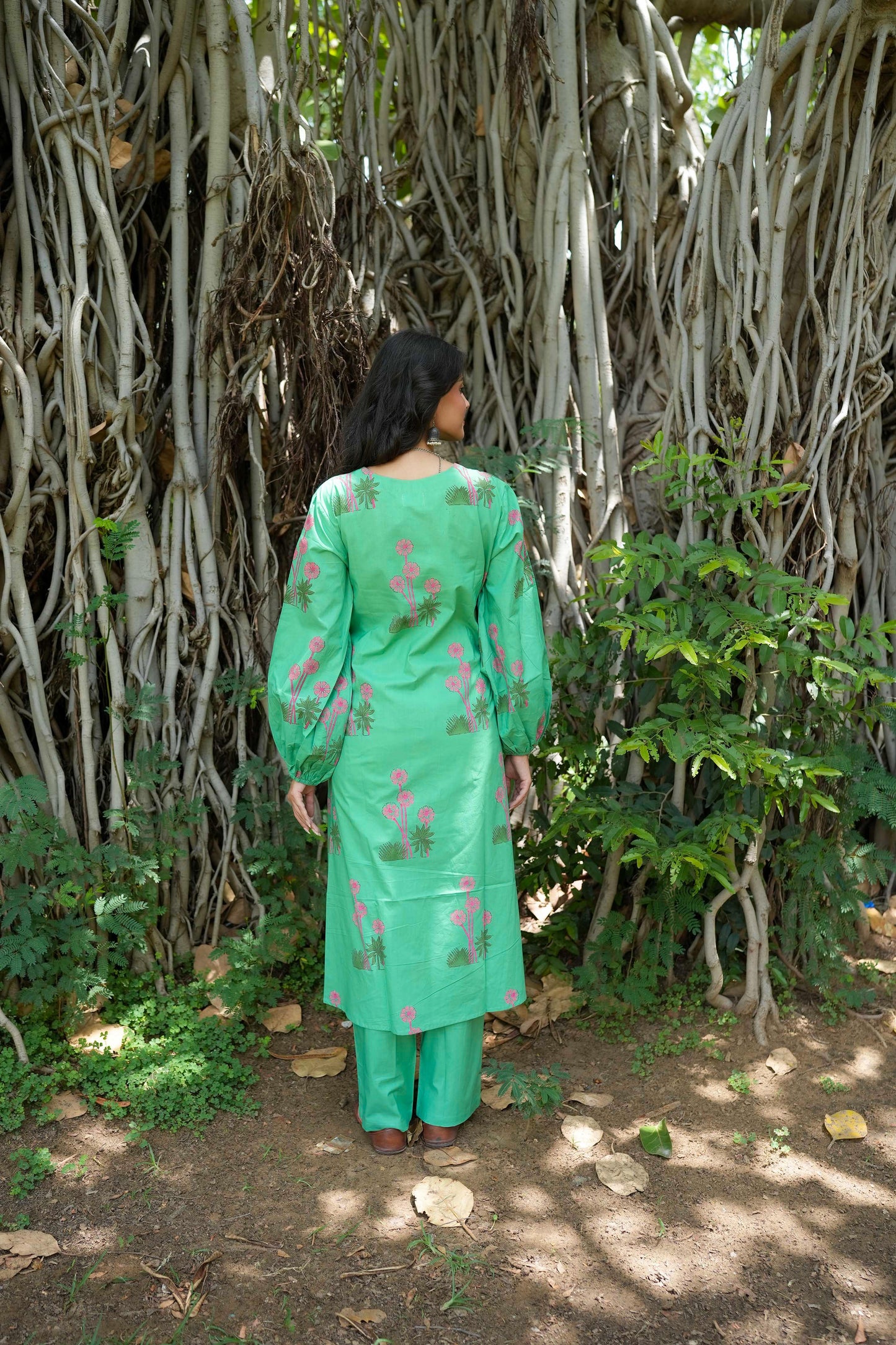 Nyra Hand-Block Kurta Set