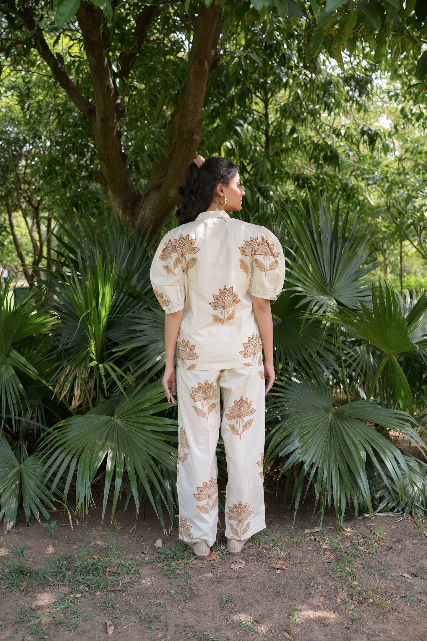 Vanilla Bloom Hand-Block Co-ord Set