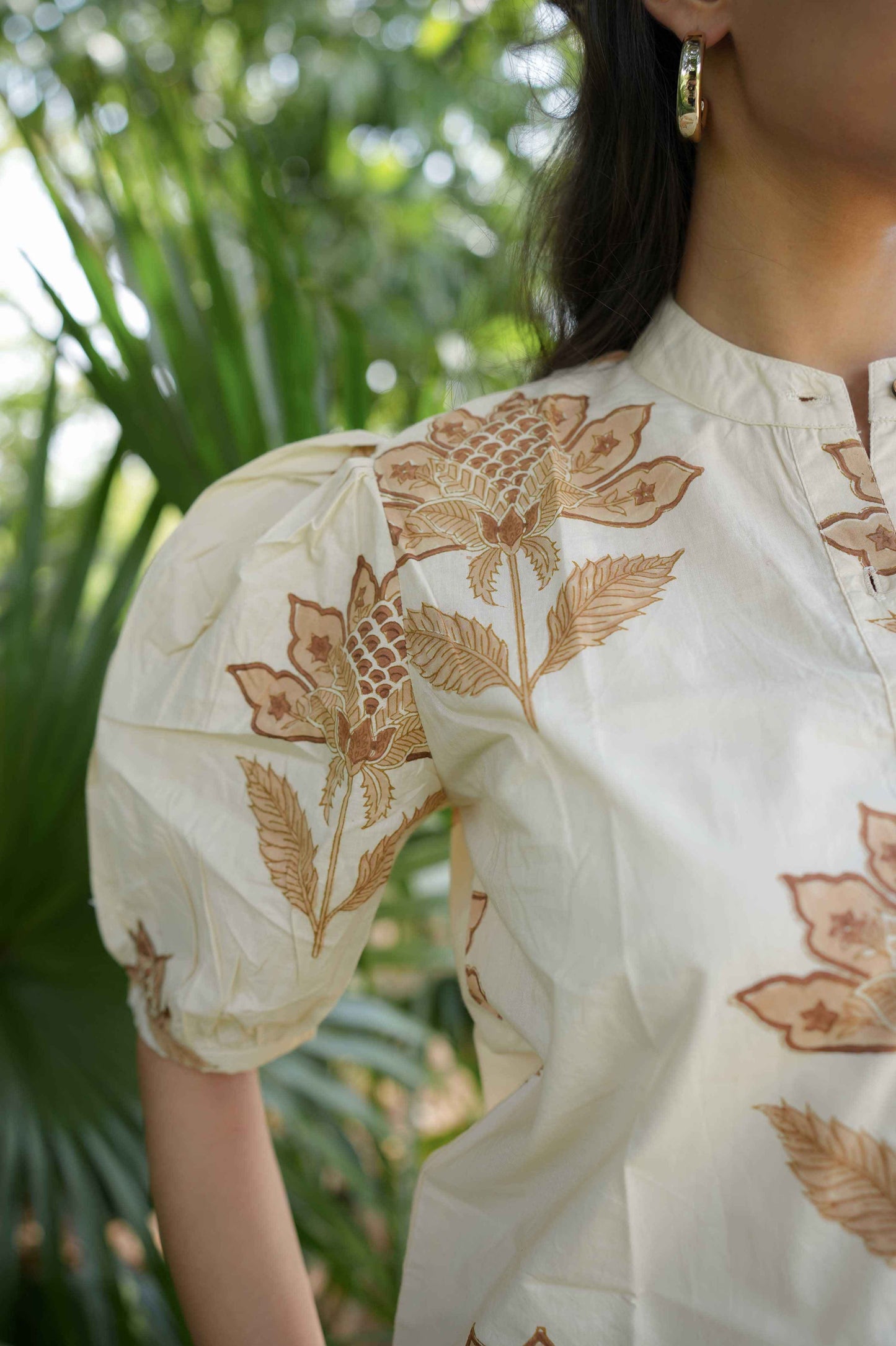 Vanilla Bloom Hand-Block Co-ord Set