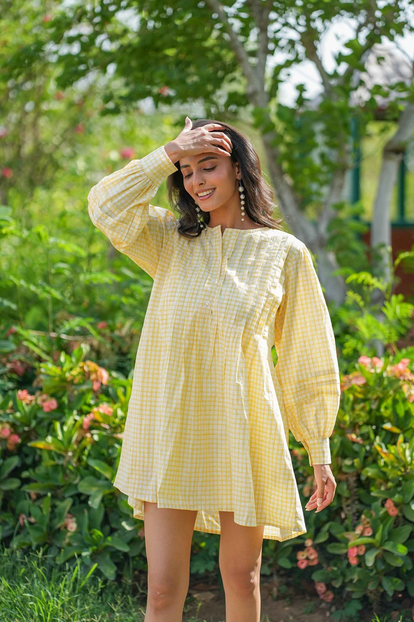 Ora Hand-Block Dress