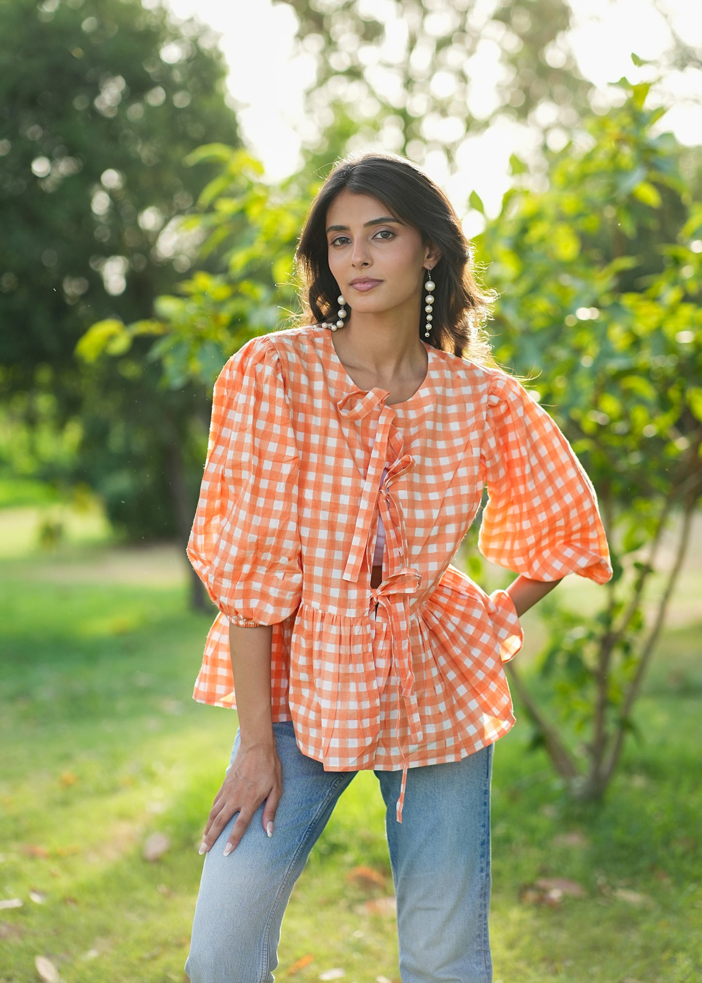 OrangePop Hand-Block Top