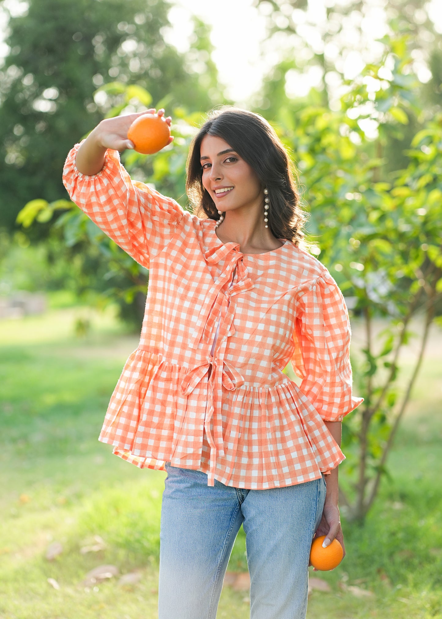 OrangePop Hand-Block Top