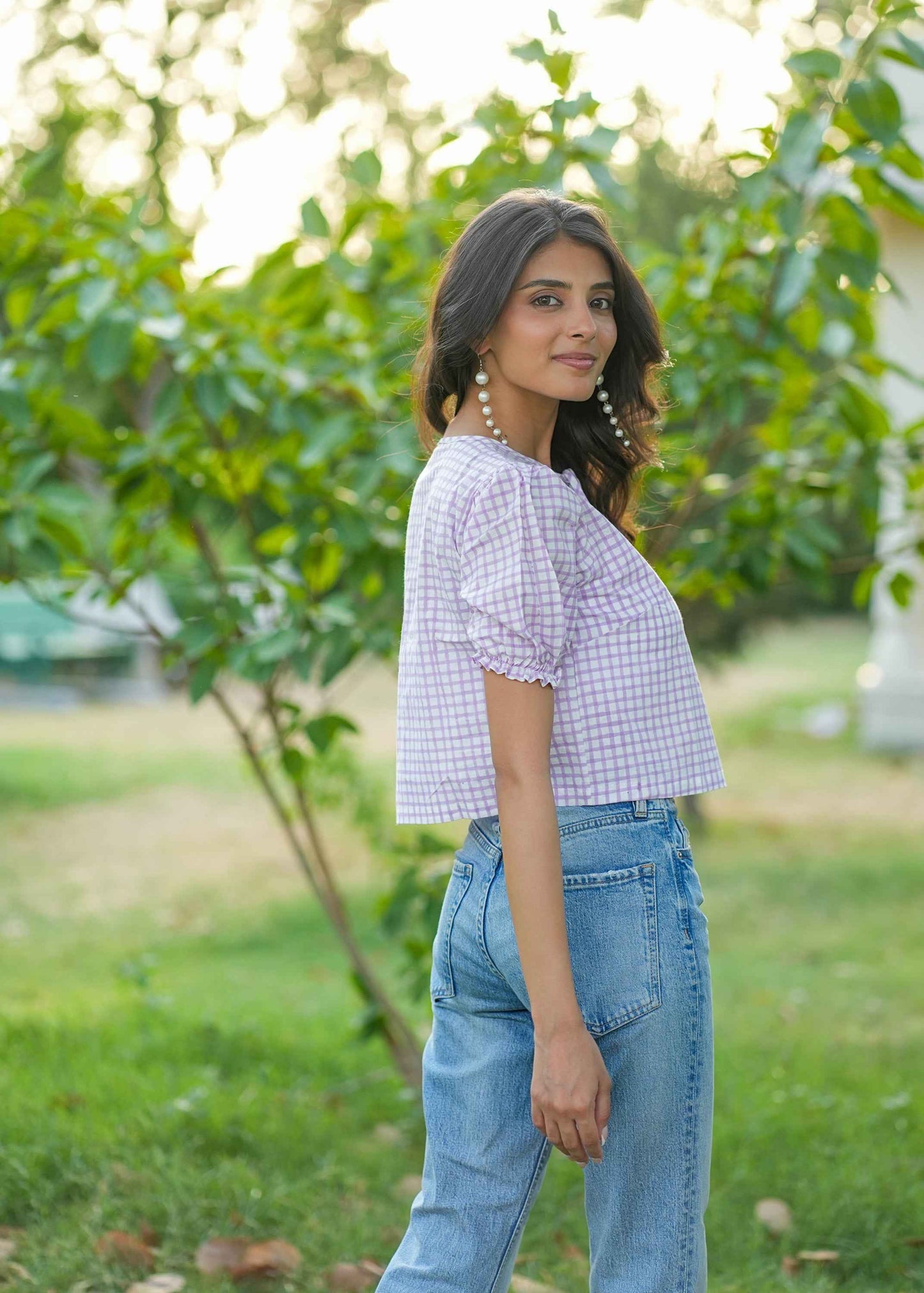 LilacPop Hand-Block Shirt