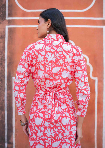 Bagh-e-Gul Hand-Block Dress