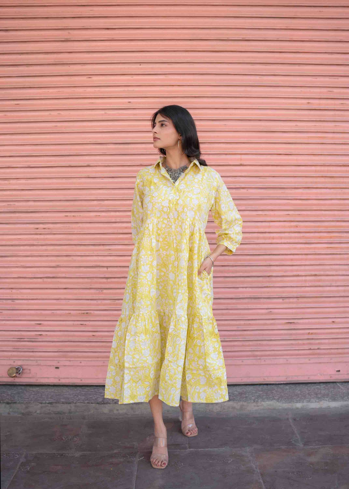Meadow Muse Hand-Block Dress