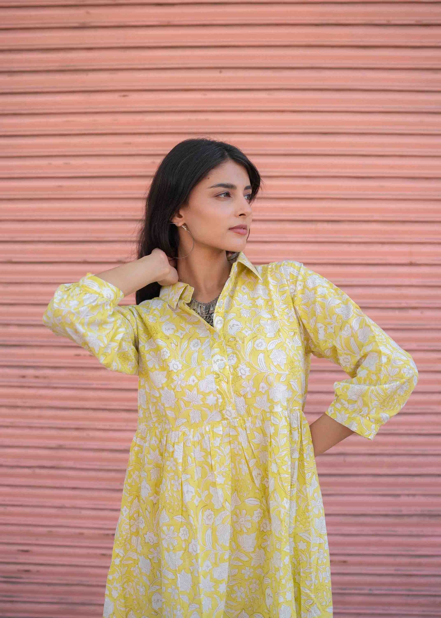 Meadow Muse Hand-Block Dress