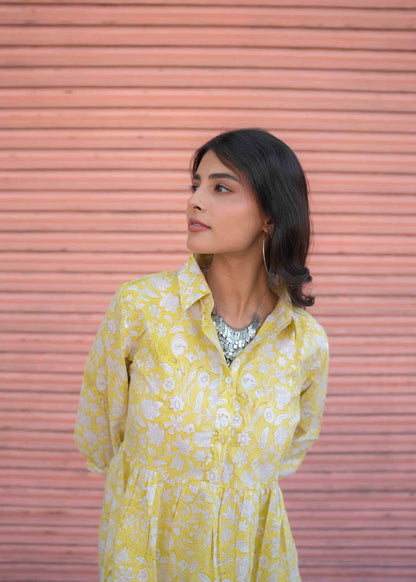 Meadow Muse Hand-Block Dress