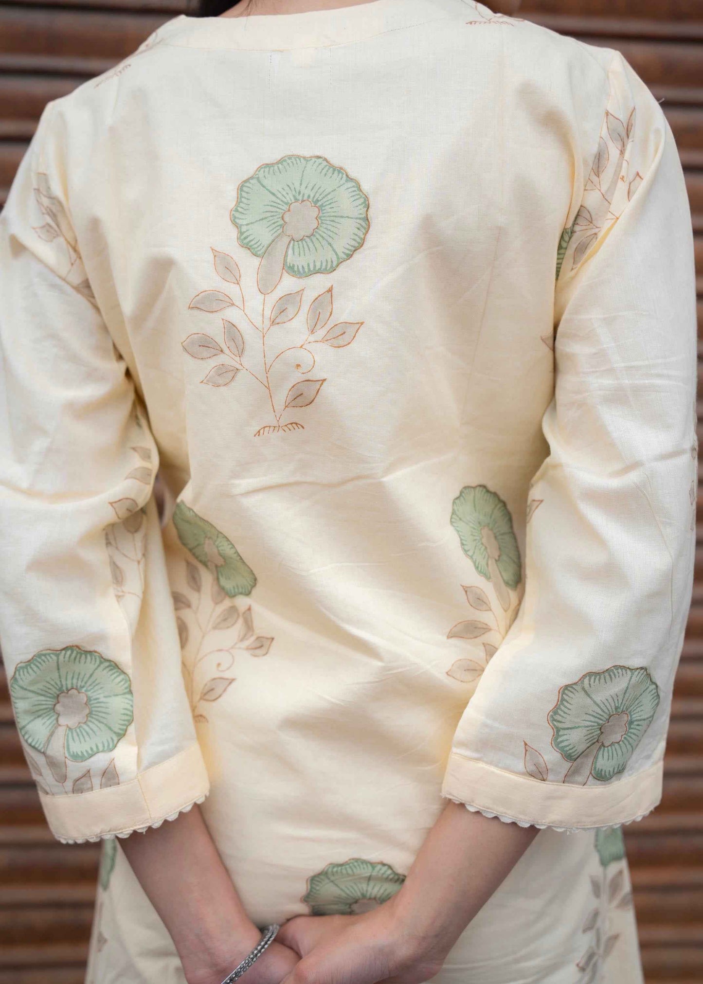 Neemrah Hand-Block Kurta Set