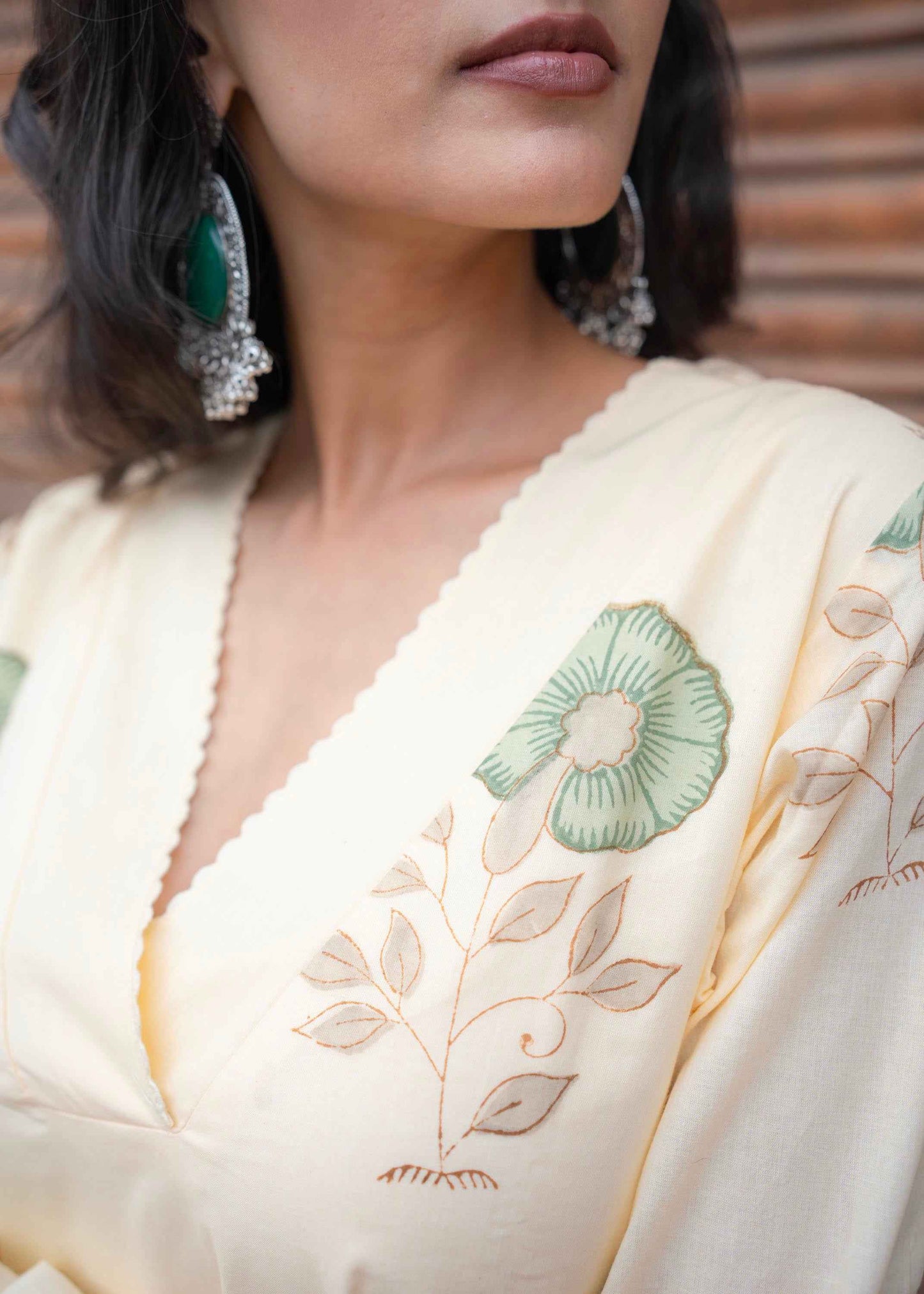 Neemrah Hand-Block Kurta Set