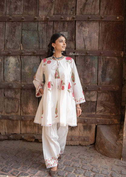Gulzaar Hand-Block Kurta Set