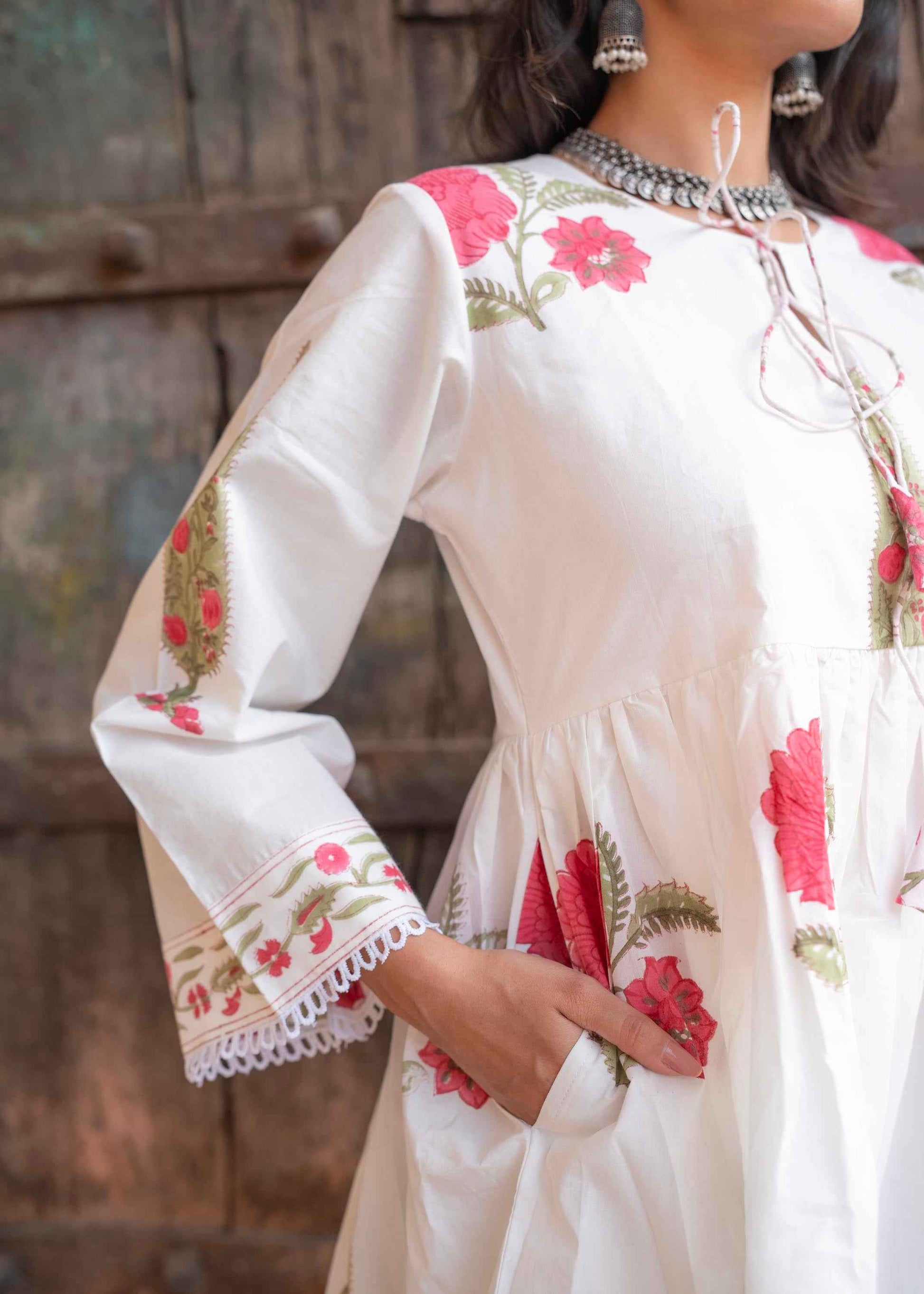 Gulzaar Hand-Block Kurta Set