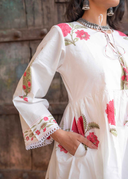 Gulzaar Hand-Block Kurta Set