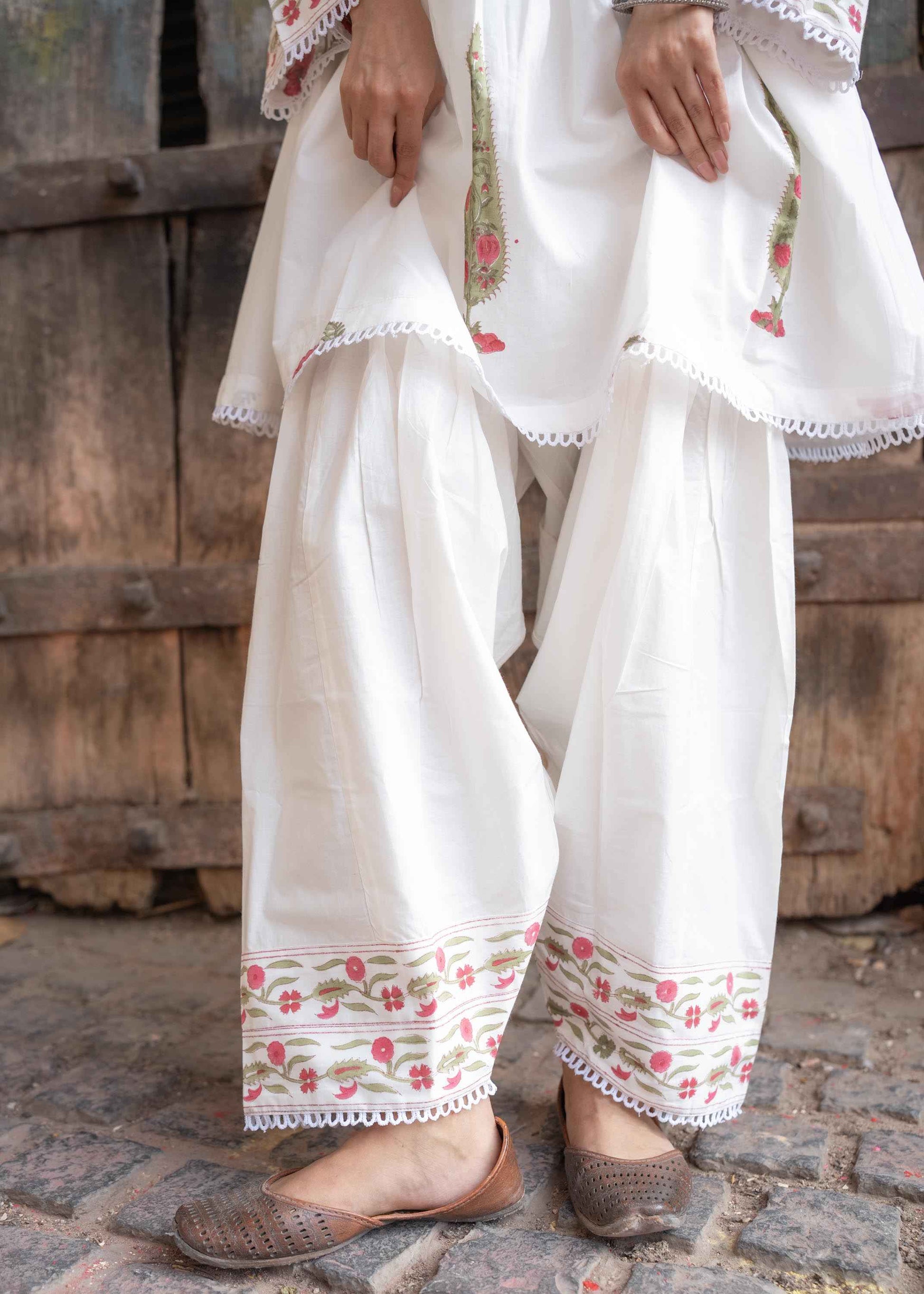 Gulzaar Hand-Block Kurta Set