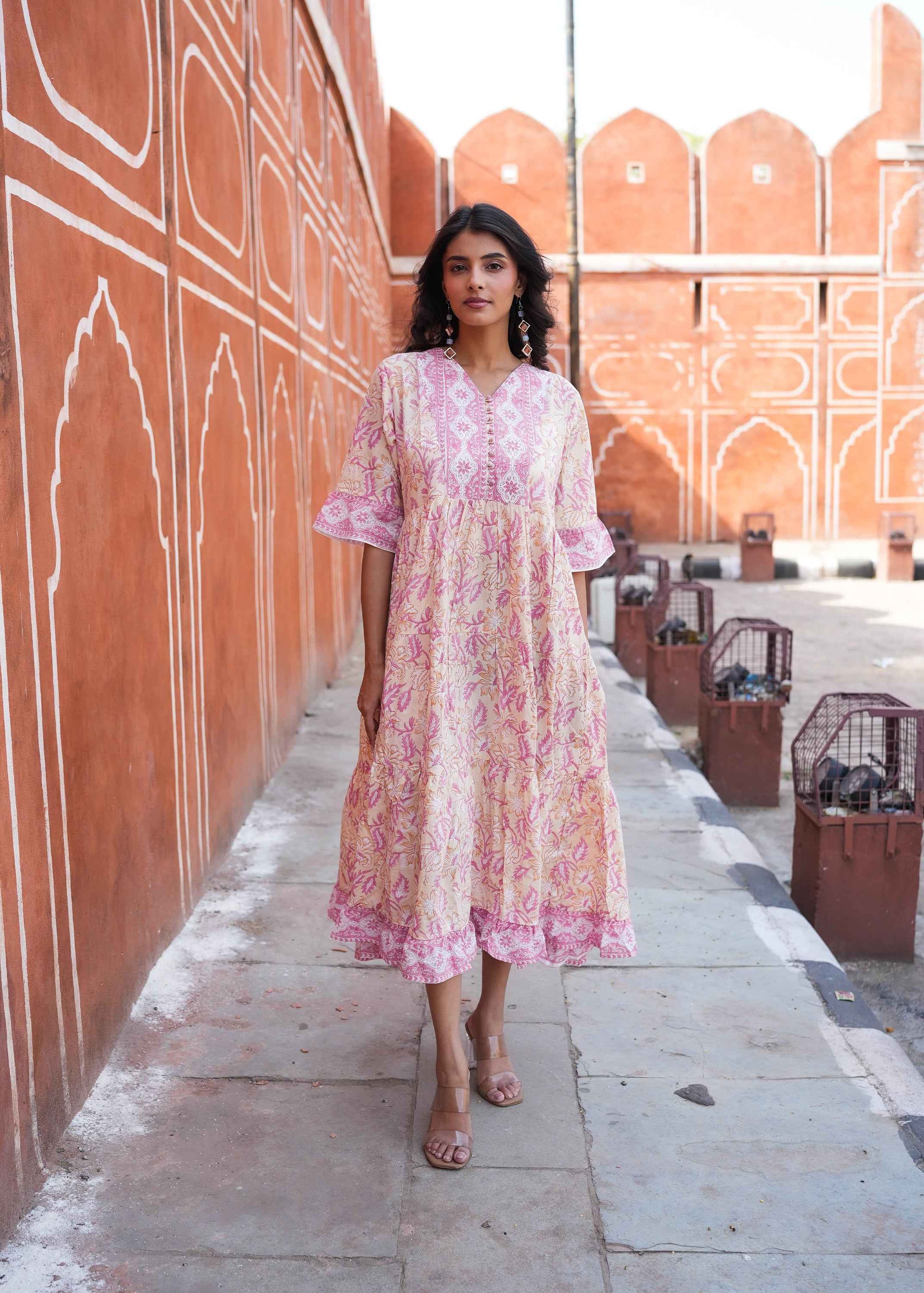 Bagh-e-Savera Hand-Block Dress