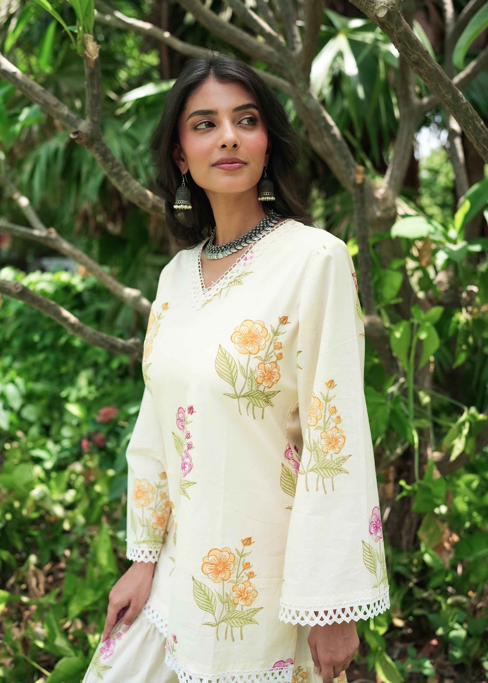 Vasanti Hand-Block Kurta Set