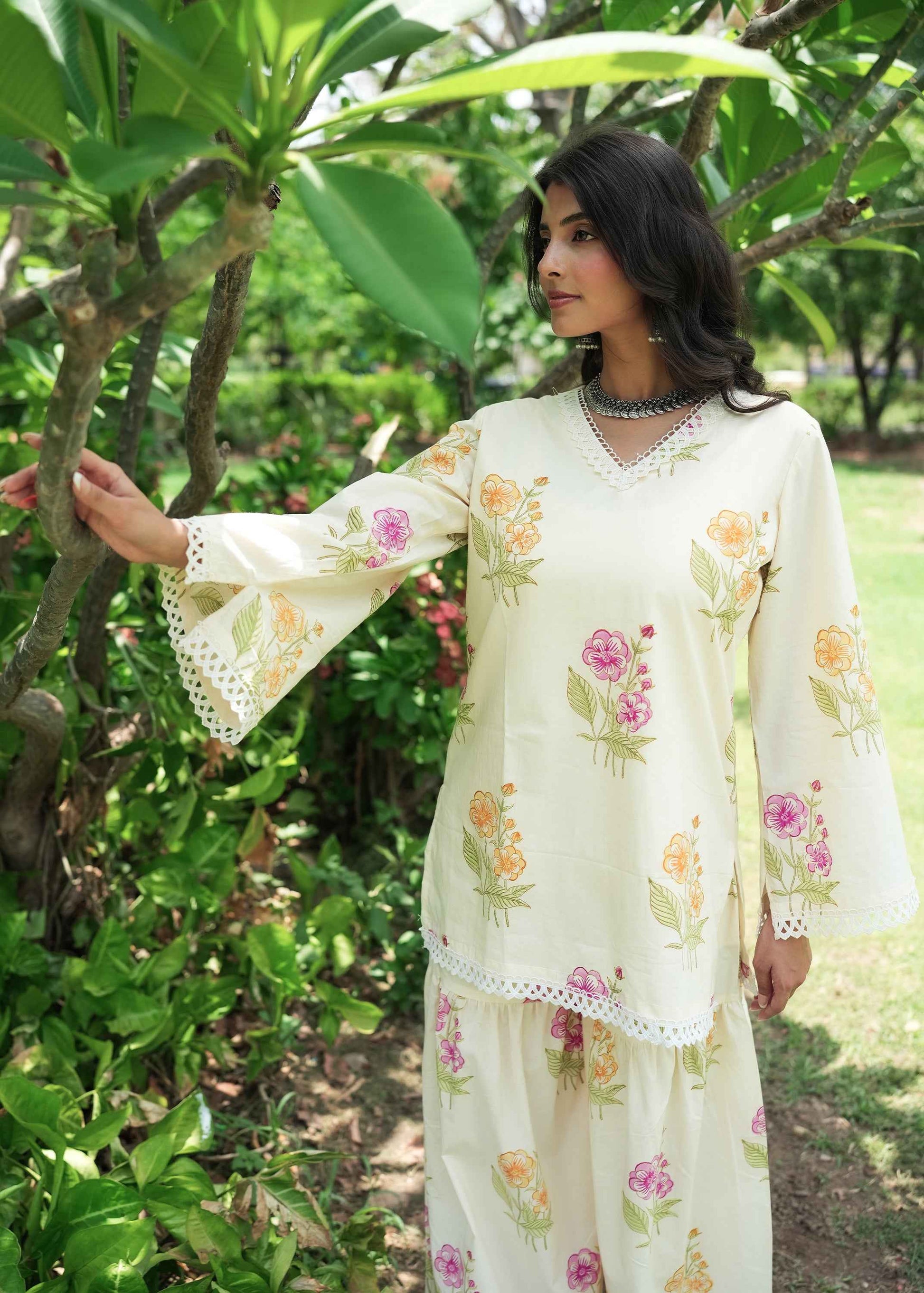 Vasanti Hand-Block Kurta Set