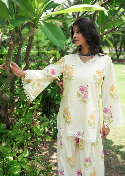 Vasanti Hand-Block Kurta Set