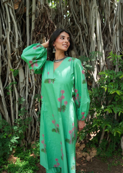 Nyra Hand-Block Kurta Set