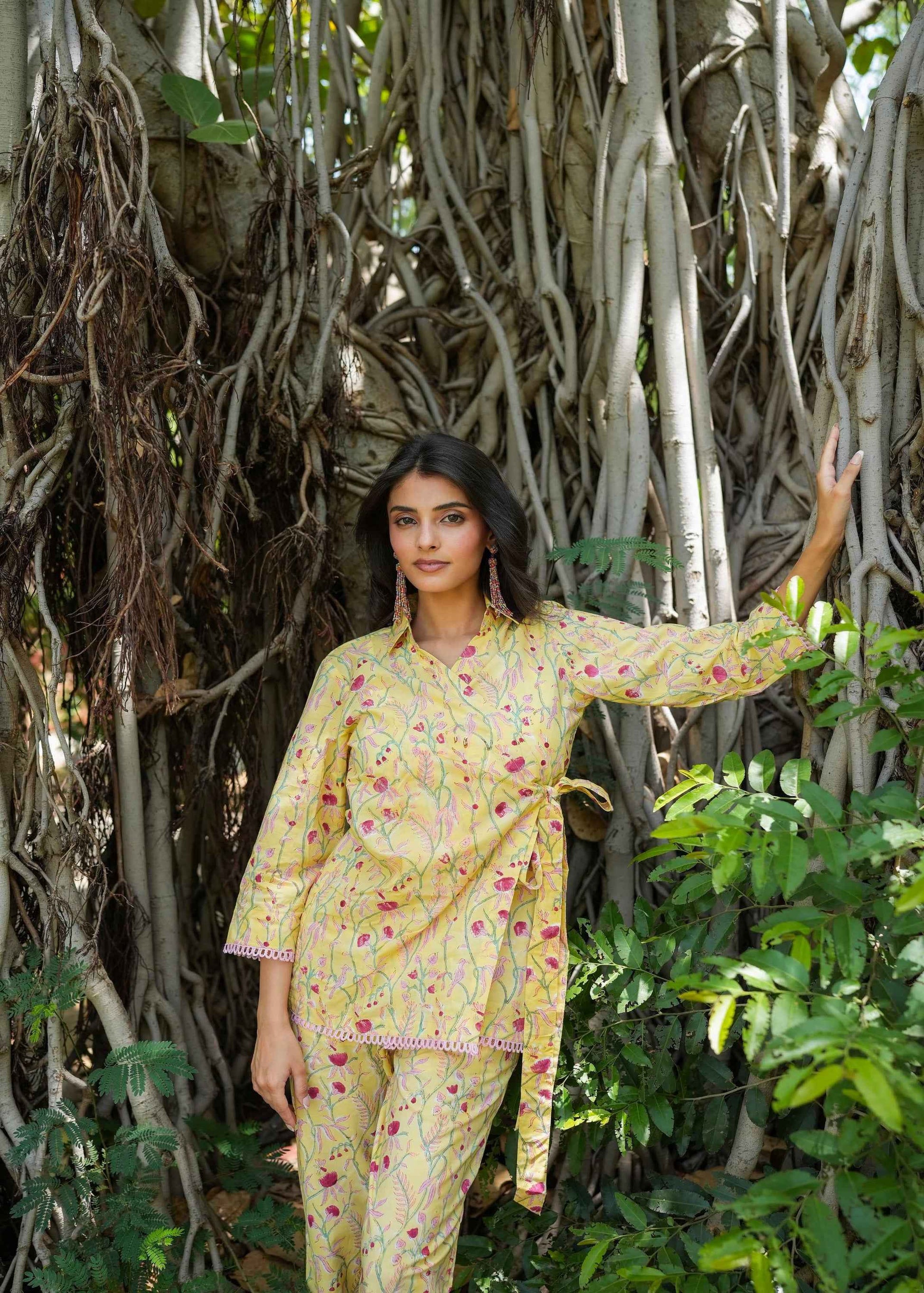 Buttercup Blush Hand-Block Co-ord Set