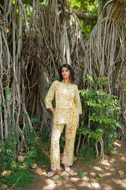 Buttercup Blush Hand-Block Co-ord Set