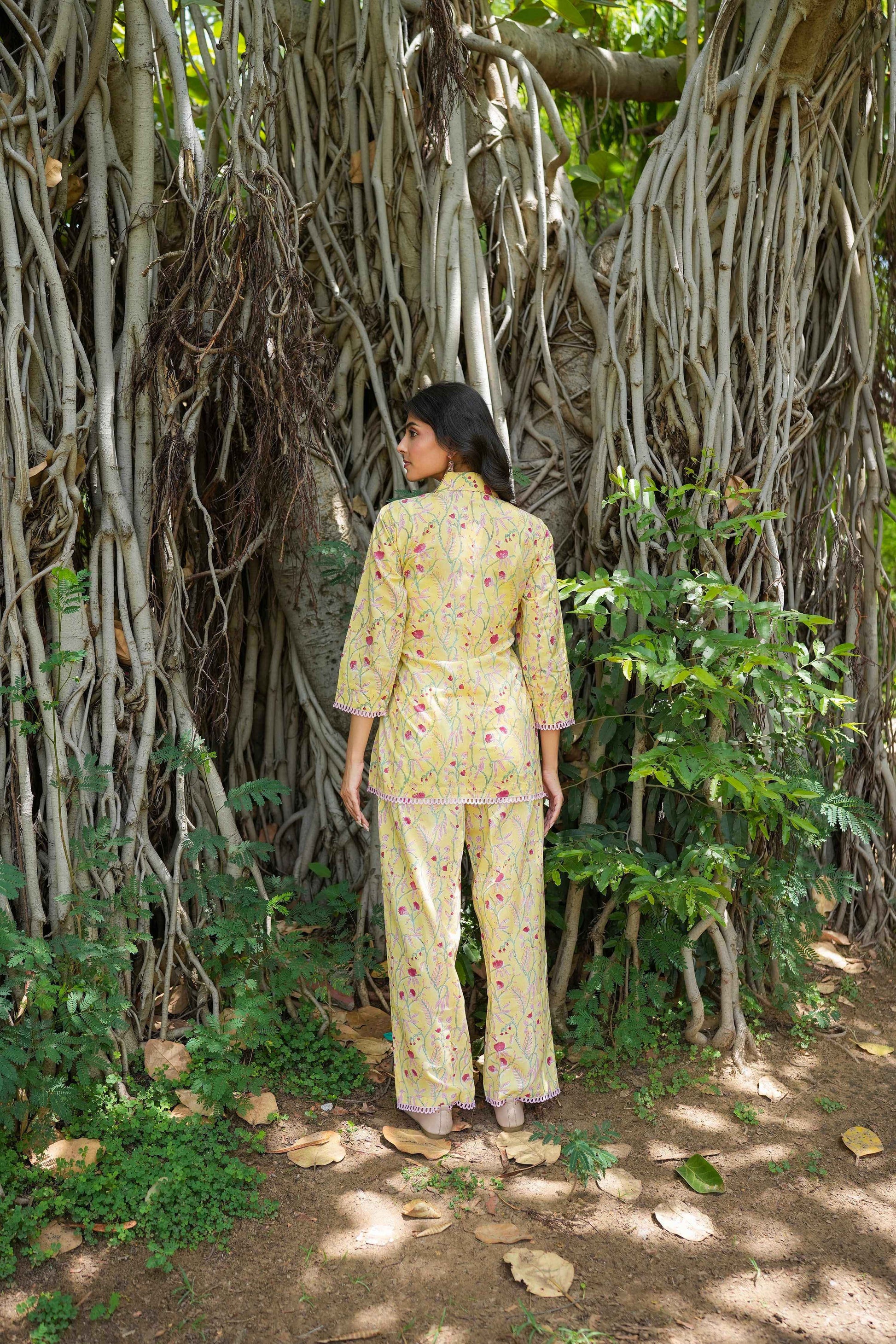Buttercup Blush Hand-Block Co-ord Set