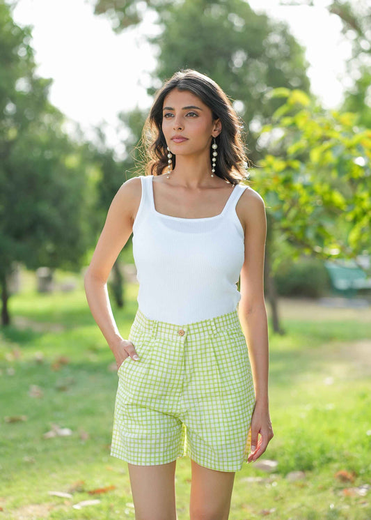 Mintie Hand-Block Shorts