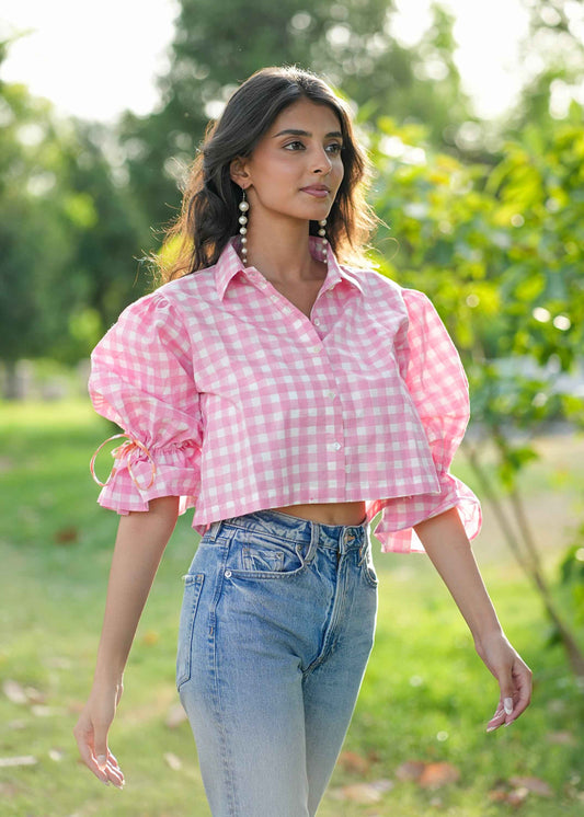 Pinkpop Hand-Block Shirt