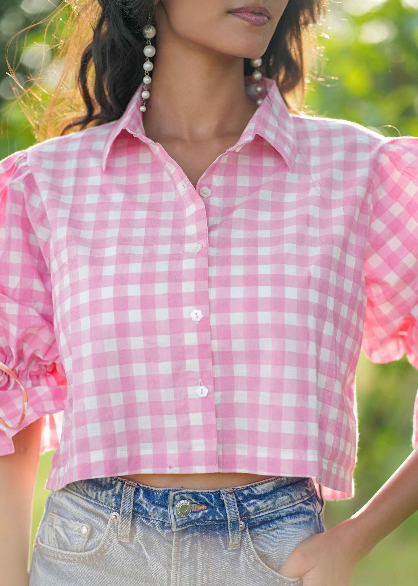 Pinkpop Hand-Block Shirt