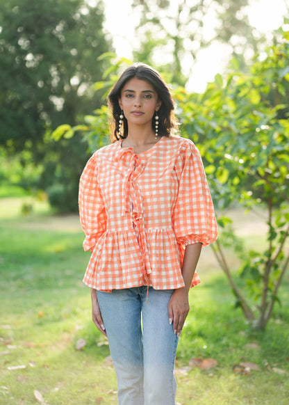OrangePop Hand-Block Top