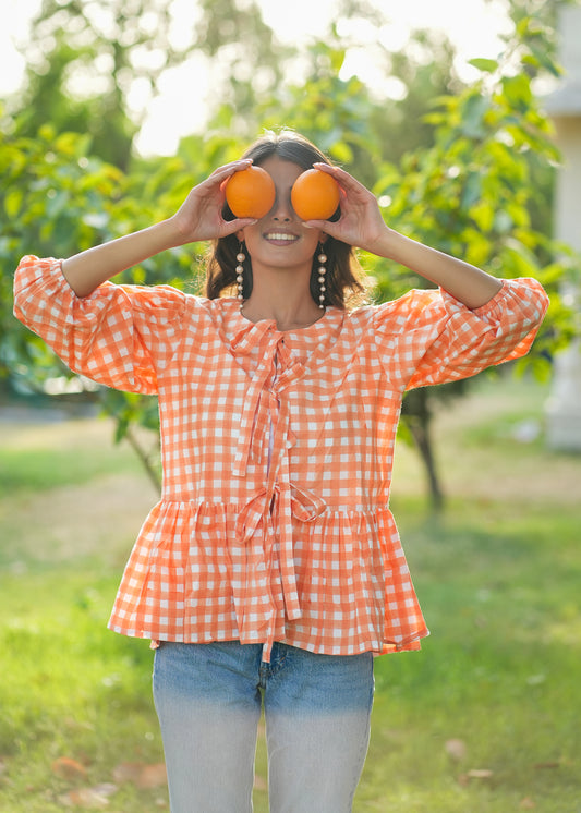 OrangePop Hand-Block Top