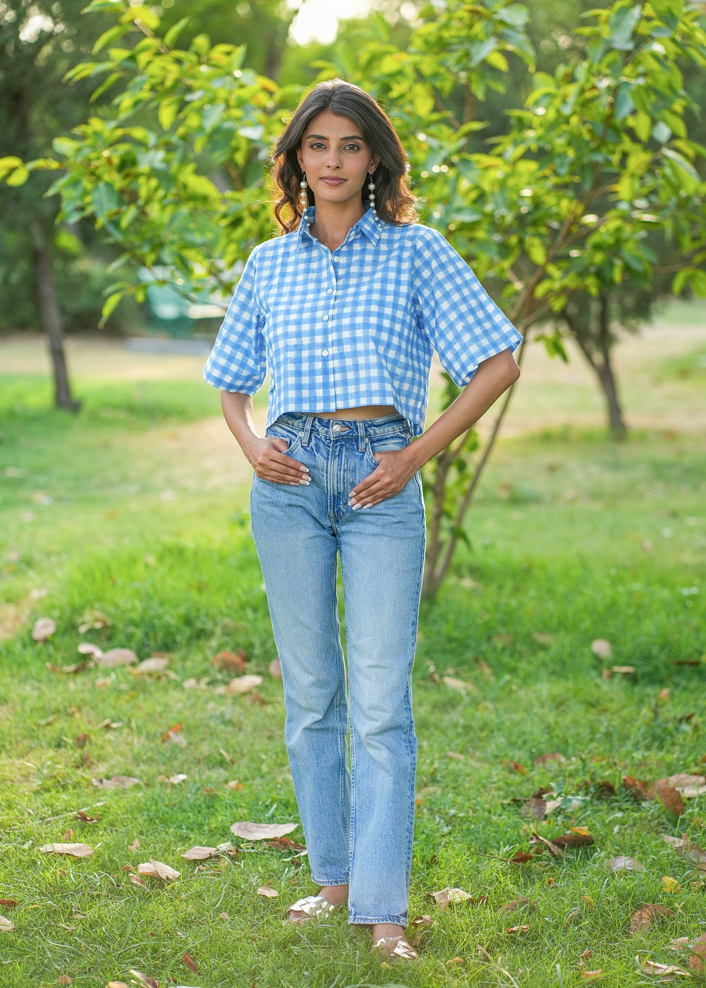 BluePop Hand-Block Shirt